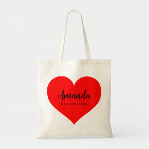Süße Herz-Minimal-Brautjungfer-Tasche Tragetasche