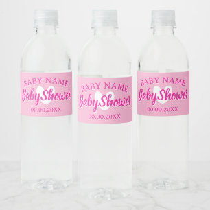 Süße Herz Rosa Mädchen Baby Shower personalisiert