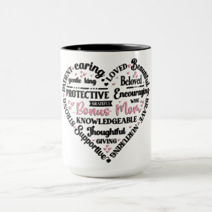 Süße Herz-Tasse/Bonus-Mama Tasse