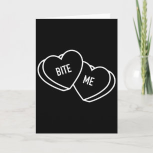Süße Herzen beißen mich, Lustiger Anti-Valentinsta Karte