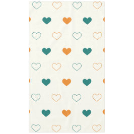 Süße Herzen / grüne Orangencreme Tischdecke