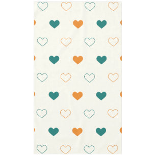 Süße Herzen / grüne Orangencreme Tischdecke