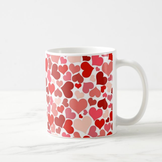 Süße Herzen Kaffeetasse (Rechts)