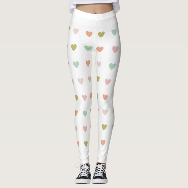 Süße Herzen Leggings (Vorderseite)
