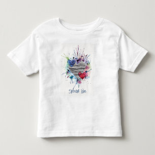 Süße Herzen und Waschungen in Wasserfarbe T-Shirt