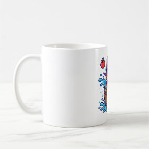 Süße Hexe beim Apfeltauchen Halloween-Spiel Kunst Kaffeetasse