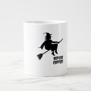Süße Hexe Grafik Vor Kaffee Gruseliger Halloween Jumbo-Tasse