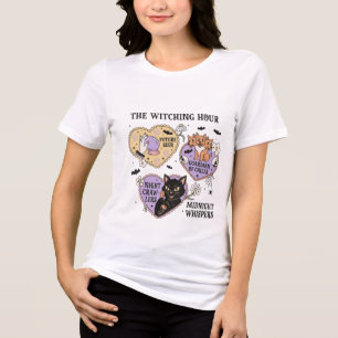 Süße Hexen-Halloween-Illustration Damen T-Shirt Tri-Blend Shirt