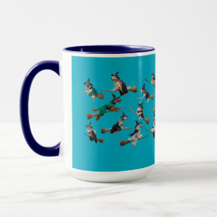 Süße Hexen-Hund-Halloween-Tasse Tasse