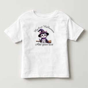 Süße Hexenkatze – Kawaii Halloween Kleinkind Shirt