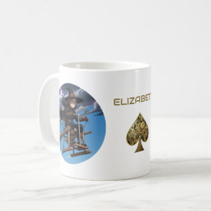 Süße Hexenpilotin Kaffeetasse