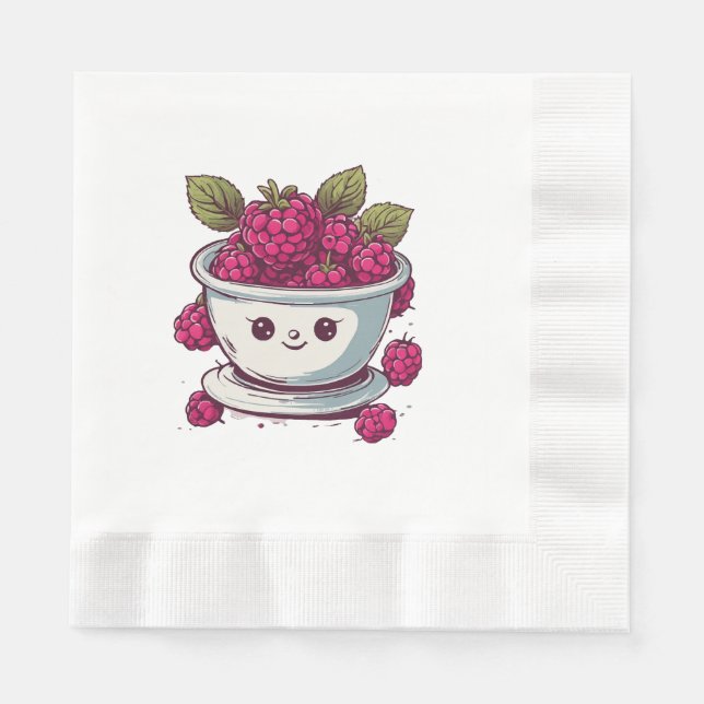 SÜSSE HIMBEERE SERVIETTE (Vorderseite)