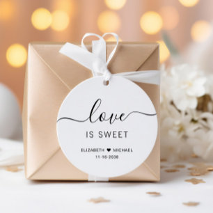 Süße Hochzeit der Liebe Geschenkanhänger