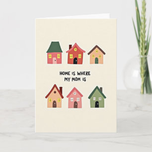Süße Home-Mom-Illustrationskarte Karte