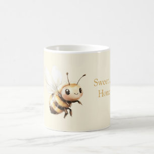 Süße Honig Süße Glückliche Biene Kaffeetasse