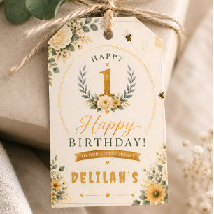 Süße Honigbiene Geburtstag Geschenkanhänger