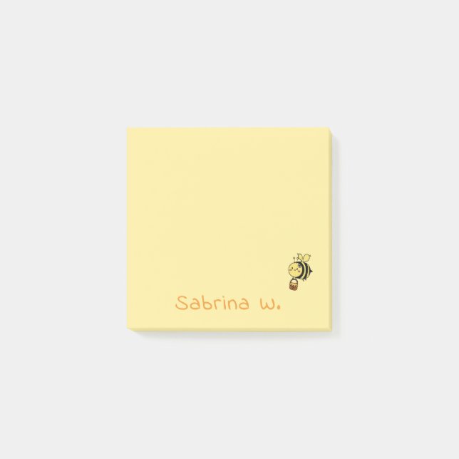 Süße Honigbiene-Post-It-Notizen Post-it Klebezettel (Vorderseite)