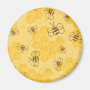 Süße Honigbienen summen Magnet