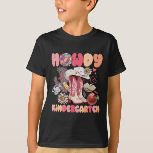 Süße Howdy Kindergarten Cowboy Cowgirl Stiefel Rüc T-Shirt