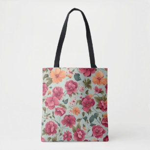 Süße hübsche florale Vektor-Kunst nahtloses Muster Tasche