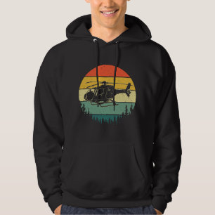 Süße Hubschrauber-Kunst für Männer Frauen Aviator Hoodie