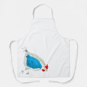 Süße Hühner Aquarell Schürze
