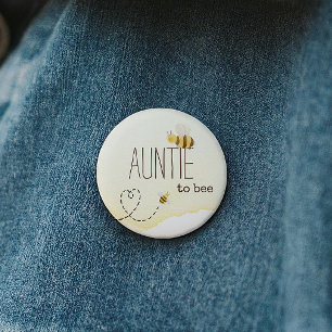 Süße Hummel-Baby-Party-Tante-Button Button