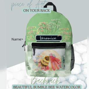 Süße Hummel  Bedruckter Rucksack