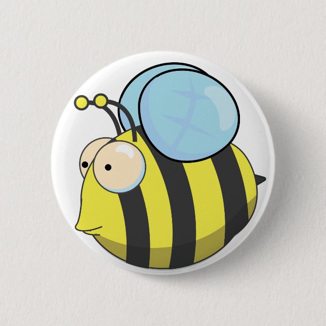 Süße Hummel Button (Vorderseite)