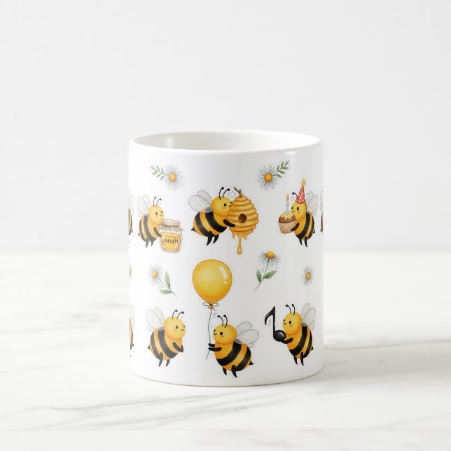 Süße Hummel Kaffeetasse (Mittel)