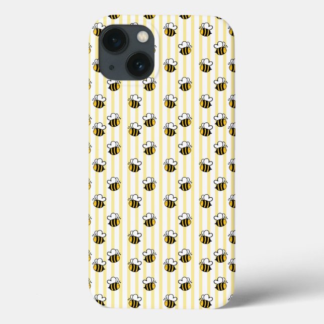 Süße Hummel nahtloses Muster Case-Mate iPhone Hülle (Rückseite)