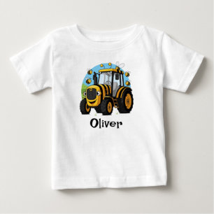 Süße Hummel-Traktor Baby T-shirt