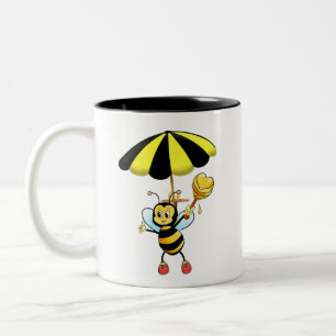 Süße Hummel Zweifarben-Kaffeetasse Zweifarbige Tasse