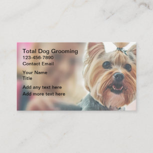Süße Hund Hundesalon Visitenkarten Yorkie Visitenkarte