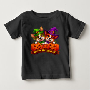 Süße Hunde in Halloween-Kostümen Baby T-shirt