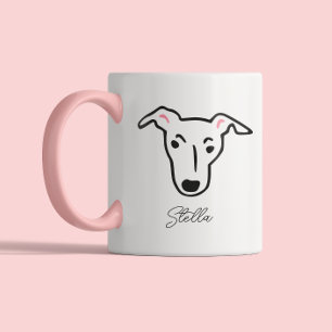 Süße Hunde-Liebhaber Hunde-Mama Hunde-Papa Greyh Zweifarbige Tasse