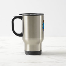 Süße Hundeillustration Edelstahl-Reisemug