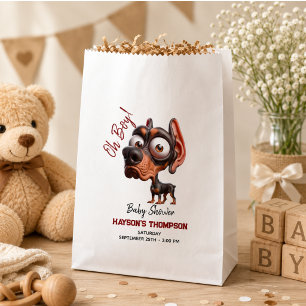 Süße Hundekarikaturen-Baby-Party für Jungen Geschenktütchen