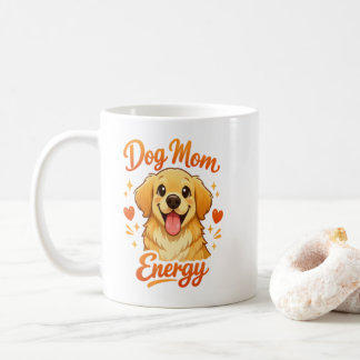 Süße Hundemutter Energie Golden Retriever Kaffeeta Kaffeetasse