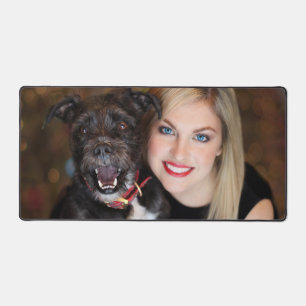 Süße Hundemutter-Foto Schreibtischunterlage