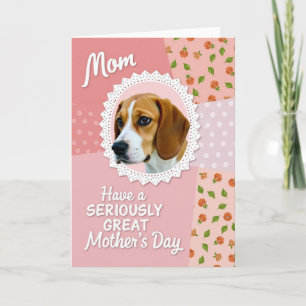 Süße Hundemutter-Tag-Karte Karte