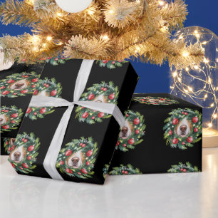 Süße Hundenase Weihnachts-Kranz Hunde Mama Hunde L Geschenkpapier