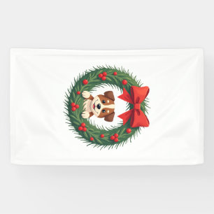 Süße Hundenase Weihnachtsgirlande Weihnachten Hund Banner