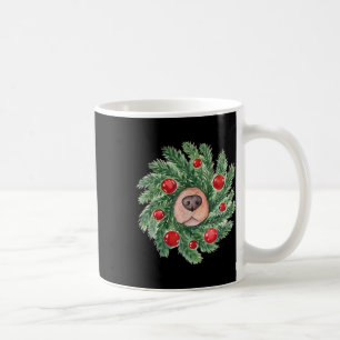 Süße Hundenase Weihnachtskranz Golden Retriever Do Kaffeetasse