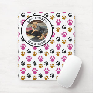 Süße Hundepfotenabdrücke Mousepad