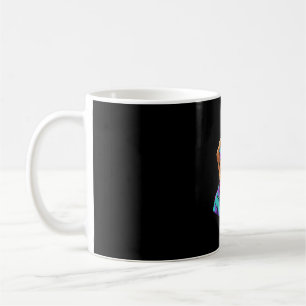 Süße Hundesonnelbrille Retro-Neon-Kunst_1 Kaffeetasse
