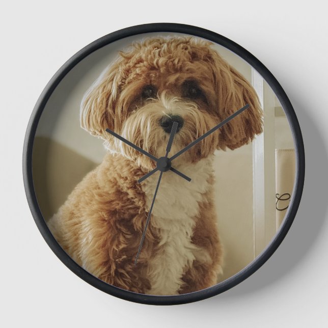 Süße Hundeuhr Uhr (Vorderseite)