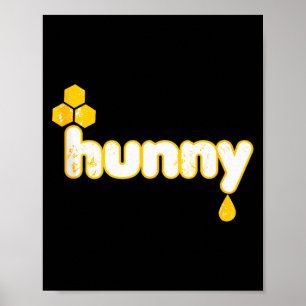 Süße Hunny Halloween lustig tropfender Honig und e Poster