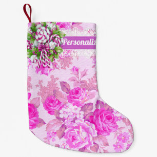 Süße Hütte Rosa und Lila Kleiner Weihnachtsstrumpf