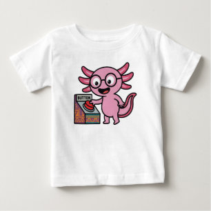 Süße ich Axolotl Fragen aztekisch Oh Nein roter Kn Baby T-shirt